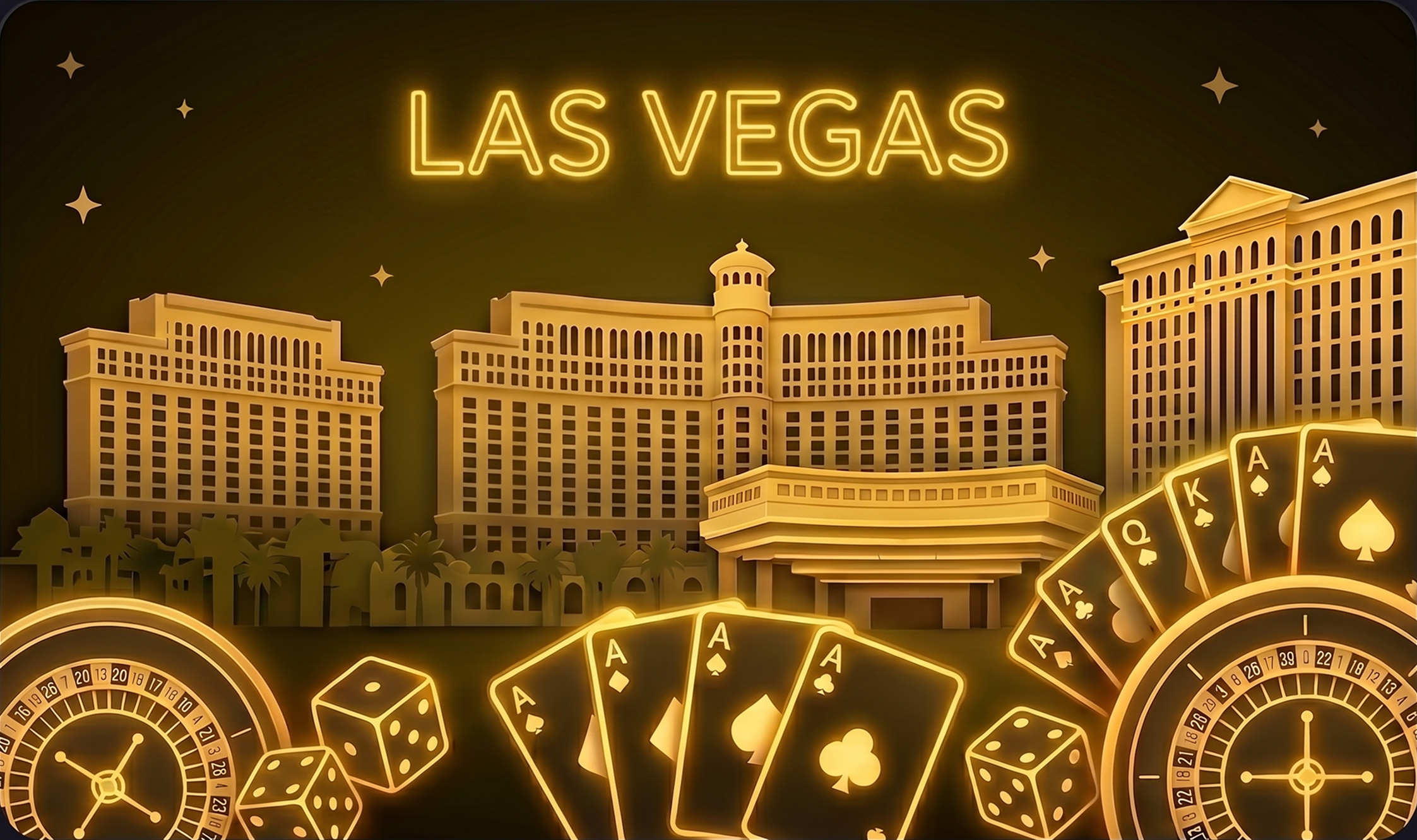 Las Vegas poker room artwork