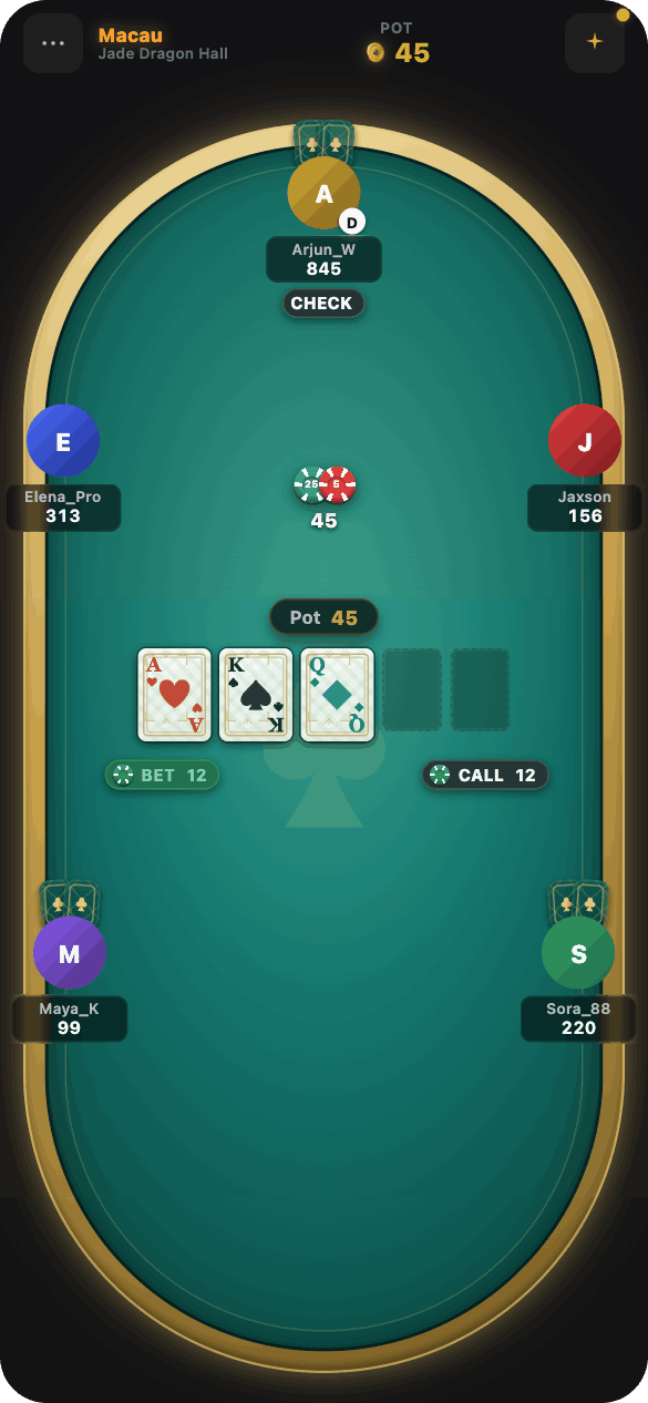 Card deck skins shown on the Poker Next table